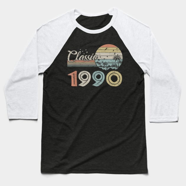 Vintage 1990 Design 30 Years Old 30th birthday Baseball T-Shirt by semprebummer7